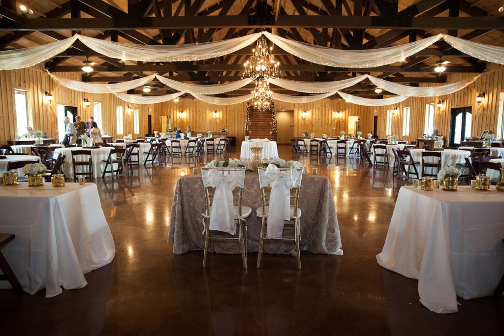 Reception hall at The Springs Event Center Wedding