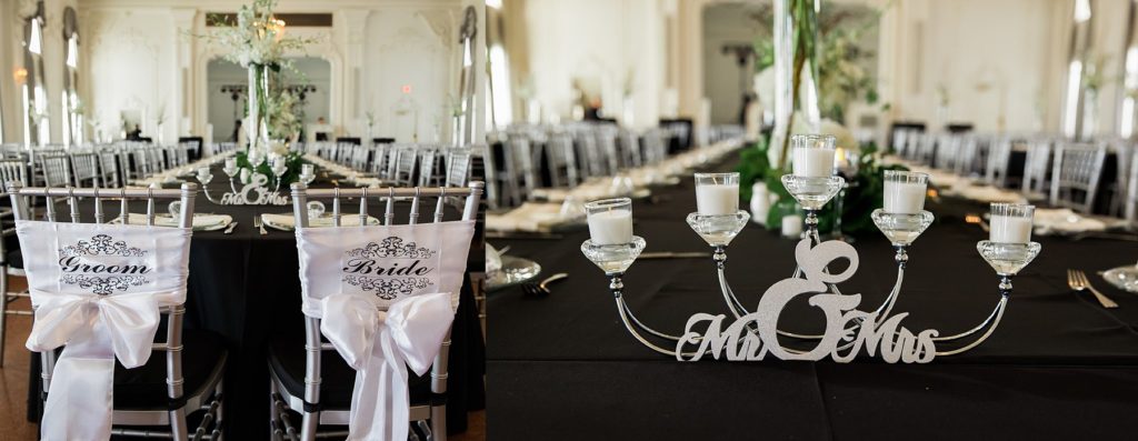 bride and groom chairs| mr. & Mrs. candles